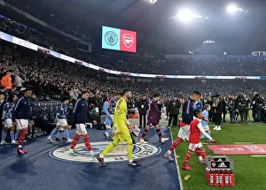 Manchester City V Arsenal 2022-23 Prints: Arsenal Players Prepare for FA Cup Clash against Manchester City