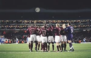 Images Dated 27th January 2006: The Arsenal players prepare for the match. Arsenal 2: 1 Wigan Athletic