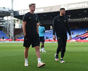 Arsenal Players Rob Holding and Matt Turner Prepare for Crystal Palace Clash in 2022-23 Premier League