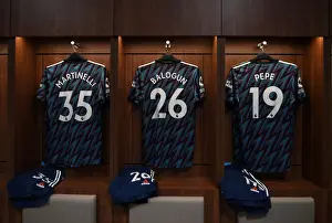 Arsenal Players Shirts in Brentford Changing Room - Premier League 2021-22