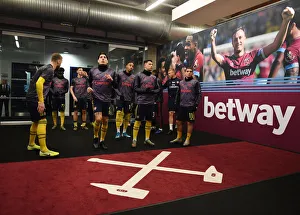 West Ham United V Arsenal 2019-20 Prints: Arsenal Players in the Tunnel Before West Ham Clash, 2019-20 Premier League