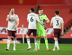 Arsenal Players Unite at Empty Old Trafford: Manchester United vs Arsenal, 2020-21 Premier League