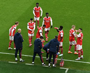 Arsenal Players Unwind Before Arsenal FC vs. Brentford FC: Premier League, Emirates Stadium, London, 2023