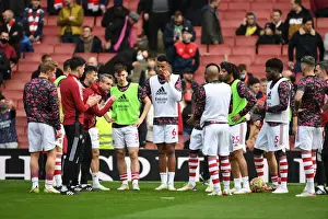 Arsenal Pre-Match Huddle: Unity before the Battle against Manchester City, Premier League 2021-22