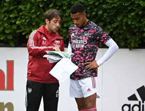 Arsenal Pre-Season: Nicolas Janssen Coaches Miguel Azeez vs Watford