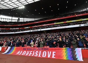 Arsenal v Newcastle United 2021-22 Collection: Arsenal Pride: Gay Gooners Unite at Emirates Stadium (2021-22)