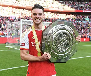 Arsenal V Manchester City - Community Shield 2023-24 Prints: Arsenal Reclaims Community Shield: Arsene Wenger's Victory over Manchester City