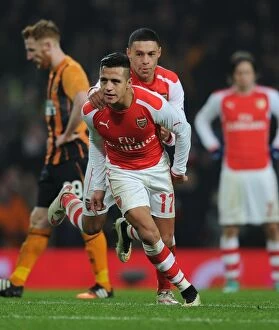 Images Dated 4th January 2015: Arsenal: Sanchez and Oxlade-Chamberlain's Unforgettable FA Cup Double Strike