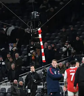Arsenal Scarf Hangs at Tottenham Hotspur Stadium: Tottenham vs. Arsenal, Premier League 2022-23