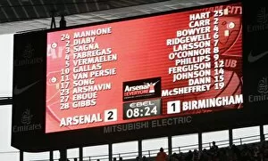 Arsenal for Everyone on the scoreboard
