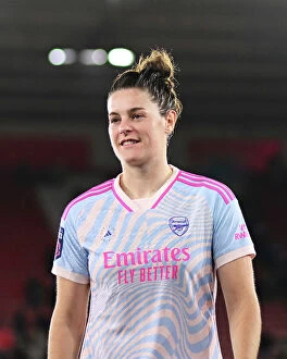 Images Dated 24th November 2023: Arsenal Smiles: Southampton vs Arsenal - FA Women's Continental Tyres League Cup 2023-24