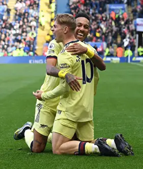 Arsenal: Smith Rowe and Aubameyang's Celebration of Double Goals vs Leicester City (2021-22)