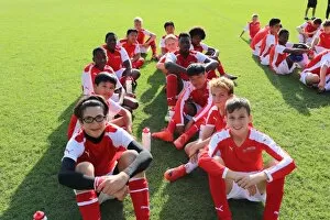 Images Dated 18th August 2017: Arsenal Soccer School Residential Camp 2017: Train with Arsenal Football Club