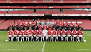 1st Team Player Images 2010-11 Collection: Arsenal squad. Arsenal 1st Team Photocall and Membersday. Emirates Stadium, 5 / 8 / 10