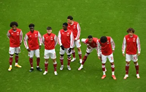 Arsenal Squad Before Arsenal v Sheffield United, Premier League 2020-21