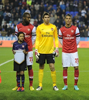 Arsenal Squad Gather Before Capital One Cup Clash Against Reading