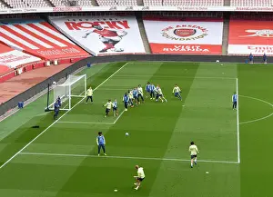 Arsenal V Liverpool 2020-21 Prints: Arsenal Squad Training at Empty Emirates Stadium: Preparing for Arsenal vs Liverpool
