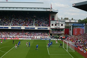 Arsenal Stadium, Highbury during the match. Arsenal 2:1 Leicester City Arsenal Stadium, Highbury during the match. Arsenal 2:1 Leicester City