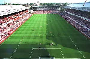 Arsenal Stadium during the match. Arsenal 2: 0 Birmingham City. The F