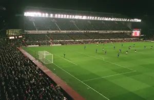 Arsenal Stadium during the match, photographed from the South East corner