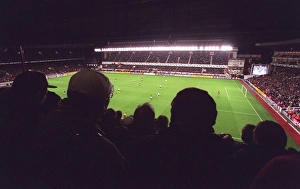 Highbury Stadium Prints: Arsenal Stadium, photographed from the West stand. Arsenal 3: 0 Sparta Prague