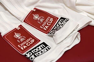 Arsenal v Liverpool FA Cup 2023-24 Collection: Arsenal Stands Against Knife Crime: All-White Kit Debut vs. Liverpool in Emirates FA Cup