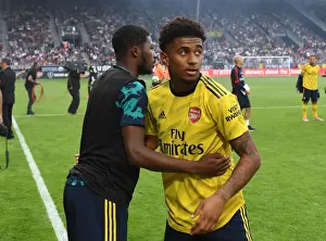 Angers SCO V Arsenal 2019-20 Prints: Arsenal Stars Ainsley Maitland-Niles and Reiss Nelson Before Angers Friendly, 2019