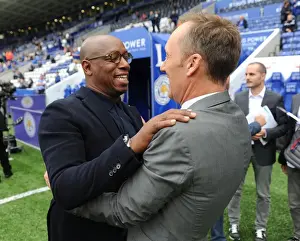 Leicester City V Arsenal 2016-17 Prints: Former Arsenal Stars Lee Dixon and Ian Wright Reunite Before Leicester City vs Arsenal Match