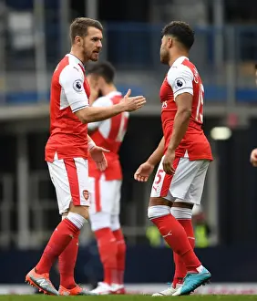 Tottenham Hotspur V Arsenal 2016-17 Prints: Arsenal Stars Ramsey and Oxlade-Chamberlain Before Tottenham Clash (2016-17)