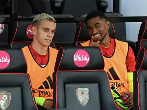 Arsenal Substitutes Trossard and Nelson Before AFC Bournemouth vs Arsenal (2023-24)