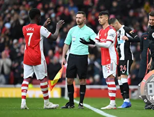 Arsenal Substitution: Bukayo Saka Off, Gabriel Martinelli On vs Newcastle United (Premier League 2021-22)