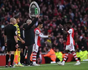 Arsenal Substitution: Gabriel Martinelli Replaces Saka vs. Watford (Premier League 2021-22)