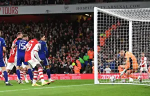 Arsenal Takes the Lead: Calum Chambers Scores Against Leeds United in Carabao Cup