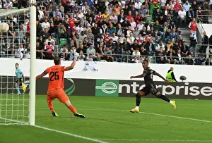 FC Zurich V Arsenal 2022-23 Prints: Arsenal Takes the Lead in Europa League Group A: Marquinhos Scores First Goal Against FC Zurich