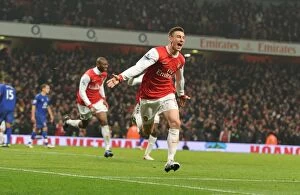 Images Dated 1st February 2011: Arsenal Takes the Lead: Koscielny's Game-Winning Goal (2011)