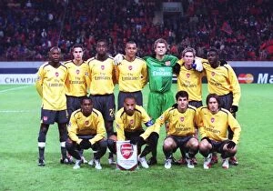 CSKA Moscow v Arsenal Collection: The Arsenal team