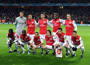 Arsenal team. Arsenal 3: 0 AC Milan. UEFA Champions League. 1st Knock Out Round, 2nd Leg