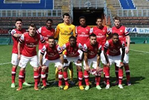 Images Dated 31st March 2013: Arsenal Team. Arsenal U19 1: 3 Sporting Lisbon U19. Nextgen Series 3rd Place Play-off
