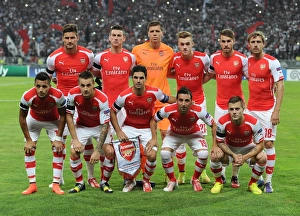 Arsenal team. Besiktas 0: 0 Arsenal. UEFA Champions League Qualifier 1st Leg. Ataturk