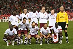 Steaua Bucharest v Arsenal 2007-08 Collection: Arsenal team group