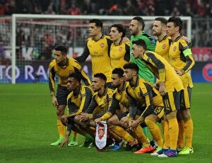 Images Dated 15th February 2017: Arsenal team group. Bayern Munich 5: 1 Arsenal. UEFA Champions League. Round of 16