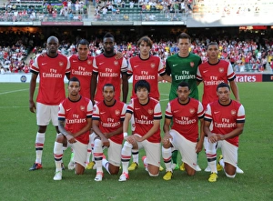 Arsenal Team Line-up Before Kitchee FC Match, 2012