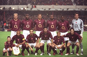 Arsenal v Sparta Prague (2005-6) Collection: The Arsenal team before the match. Arsenal 3: 0 Sparta Prague