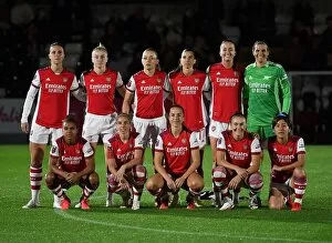 Arsenal team before the match. Arsenal Womens 5: 1 Tottenham Hotspur Women
