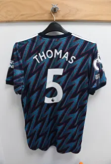 Arsenal: Thomas Partey's Shirt in Arsenal Changing Room Before Wolverhampton Wanderers Clash (Premier League 2021-22)