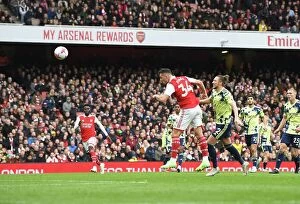 Images Dated 1st April 2023: Arsenal Thrash Leeds: Xhaka Scores Fourth Goal in Epic 4-1 Victory
