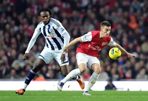 Arsenal V West Bromwich Albion 2011-12 Prints: Arsenal Thrash West Brom 3-0: Koscielny's Dominance Over Tchoyi