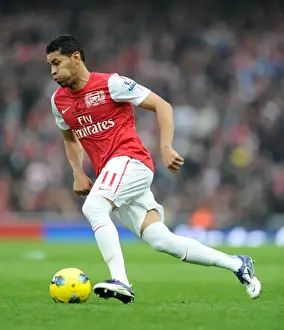 Arsenal V West Bromwich Albion 2011-12 Prints: Arsenal Thrashes West Bromwich Albion 3-0: Andre Santos Shines at Emirates Stadium