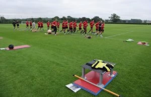 Images Dated 7th July 2010: Arsenal training. Arsenal Training Ground, London Colney, Hertfordshire, 7 / 7 / 2010