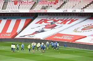 Arsenal Training Before Empty Emirates: Arsenal v Liverpool, Premier League 2021